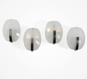 VICO MAGISTRETTI - Quattro lampade a parete mod. Lambda