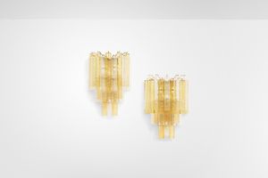 VENINI : Due lampade a parete  - Asta Design - Associazione Nazionale - Case d'Asta italiane