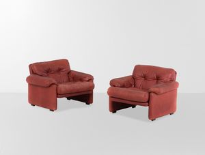 AFRA E TOBIA SCARPA : Divano e due poltrone mod. Coronado  - Asta Design - Associazione Nazionale - Case d'Asta italiane