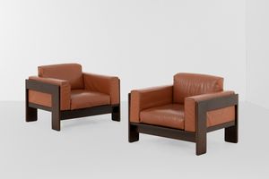 AFRA E TOBIA SCARPA - Due poltrone mod. Bastiano