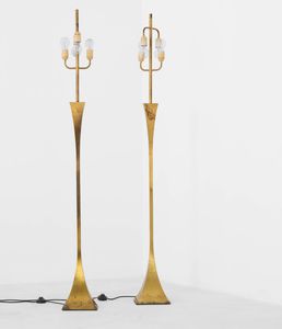 A. Montagna Grillo, A. Tonello - Due lampade da terra.