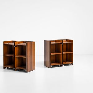 AFRA E TOBIA SCARPA : Due comodini della serie Artona  - Asta Design - Associazione Nazionale - Case d'Asta italiane