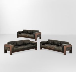 AFRA E TOBIA SCARPA - Tre divani a tre posti mod. Bastiano