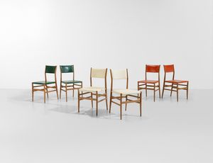 GIO PONTI - Sei sedie mod. Leggera.