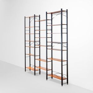 Franco Campo e Carlo Graffi : Libreria a tre campate  - Asta Design - Associazione Nazionale - Case d'Asta italiane