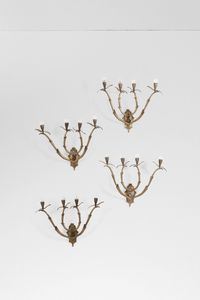 Quattro grandi lampade a parete.  - Asta Design - Associazione Nazionale - Case d'Asta italiane