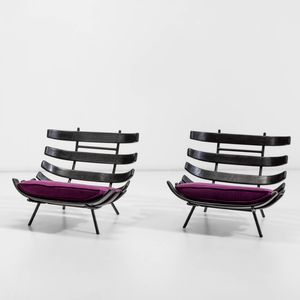 Carlo Hauner e Martin Eisler - Due poltrone mod. Costela