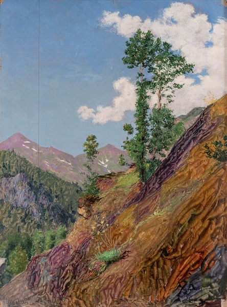 Angelo Morbelli : Nuvole in montagna  - Asta Importanti Dipinti e Sculture / Arte Figurativa tra XIX e XX Secolo - Associazione Nazionale - Case d'Asta italiane