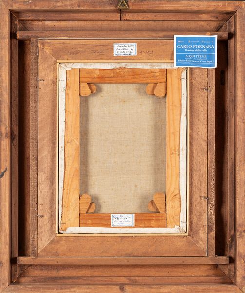 Carlo Fornara : Il mio orto  - Asta Importanti Dipinti e Sculture / Arte Figurativa tra XIX e XX Secolo - Associazione Nazionale - Case d'Asta italiane