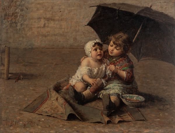 Noè Bordignon : La pappa calda  - Asta Importanti Dipinti e Sculture / Arte Figurativa tra XIX e XX Secolo - Associazione Nazionale - Case d'Asta italiane