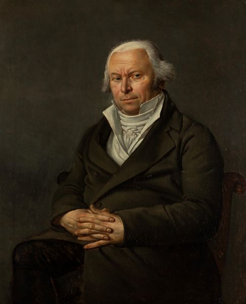 Scuola francese del XIX secolo : Ritratto maschile  - Asta Importanti Dipinti e Sculture / Arte Figurativa tra XIX e XX Secolo - Associazione Nazionale - Case d'Asta italiane