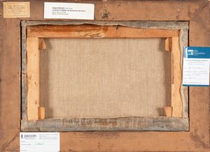 Angelo Morbelli : La punta San Matteo nel ghiacciaio dei Forni  - Asta Importanti Dipinti e Sculture / Arte Figurativa tra XIX e XX Secolo - Associazione Nazionale - Case d'Asta italiane