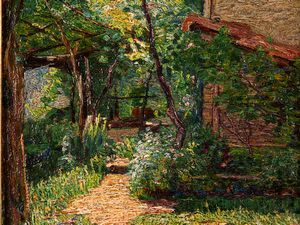 Carlo Fornara : Il mio orto  - Asta Importanti Dipinti e Sculture / Arte Figurativa tra XIX e XX Secolo - Associazione Nazionale - Case d'Asta italiane