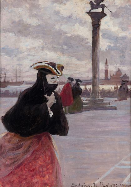 Sylvius D. Paoletti : Carnevale a Venezia  - Asta Dipinti, Sculture e Grafiche / Arte Figurativa tra XIX e XX Secolo - Associazione Nazionale - Case d'Asta italiane