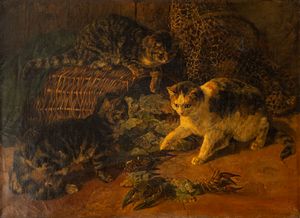 Horatio Henry Couldery - Gatti curiosi