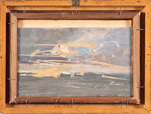 Giorgio Belloni : Marina  - Asta Dipinti, Sculture e Grafiche / Arte Figurativa tra XIX e XX Secolo - Associazione Nazionale - Case d'Asta italiane