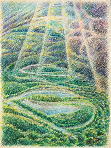 Gerardo Dottori : Paesaggio aeropittorico  - Asta Arte Moderna e Contemporanea - Associazione Nazionale - Case d'Asta italiane