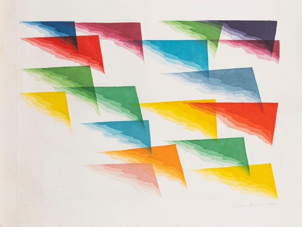 PIERO DORAZIO : Composizione astratta  - Asta Grafica Internazionale e Multipli d'Autore - Associazione Nazionale - Case d'Asta italiane