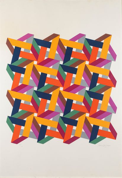 Franco Grignani : Intrecci colorati  - Asta Grafica Internazionale e Multipli d'Autore - Associazione Nazionale - Case d'Asta italiane