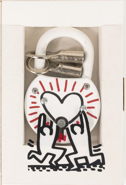 Keith Haring : Bayer Suite completa e lucchetto prodotto per Sali-Adalat  - Asta Grafica Internazionale e Multipli d'Autore - Associazione Nazionale - Case d'Asta italiane
