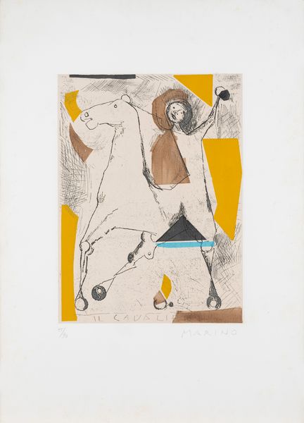 Marino Marini : Il cavaliere  - Asta Grafica Internazionale e Multipli d'Autore - Associazione Nazionale - Case d'Asta italiane