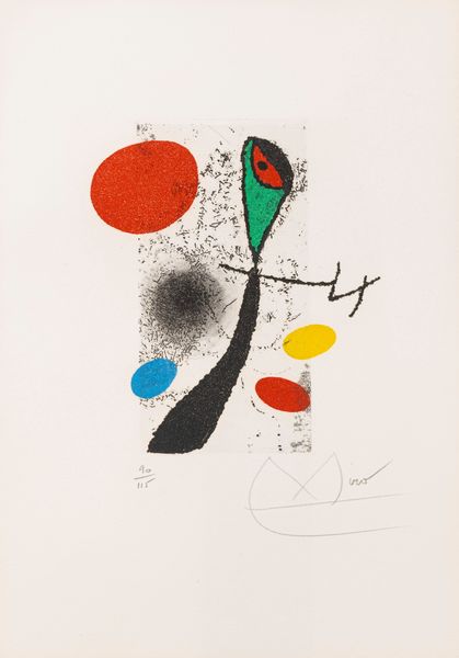 Joan Mirò : Le Vent Parmi les Roseaux  - Asta Grafica Internazionale e Multipli d'Autore - Associazione Nazionale - Case d'Asta italiane