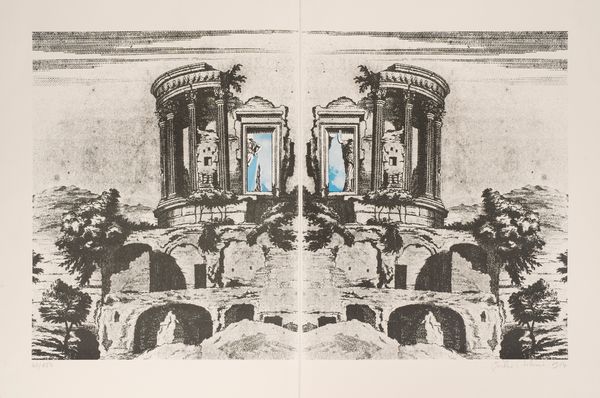 Giulio Paolini : Tempio della Sibilla  - Asta Grafica Internazionale e Multipli d'Autore - Associazione Nazionale - Case d'Asta italiane