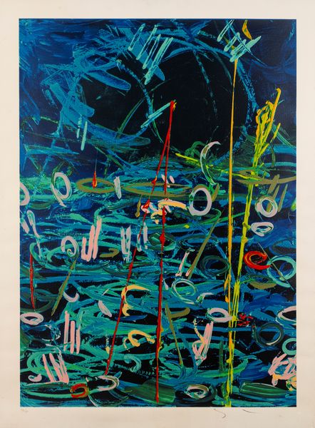 MARIO SCHIFANO : Gigli d'acqua  - Asta Grafica Internazionale e Multipli d'Autore - Associazione Nazionale - Case d'Asta italiane