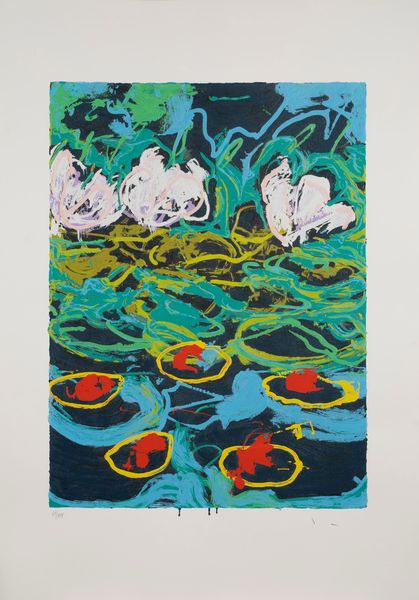 MARIO SCHIFANO : Ninfee  - Asta Grafica Internazionale e Multipli d'Autore - Associazione Nazionale - Case d'Asta italiane