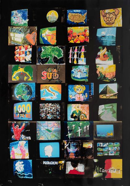 MARIO SCHIFANO : Ricordi di una Quadriennale  - Asta Grafica Internazionale e Multipli d'Autore - Associazione Nazionale - Case d'Asta italiane