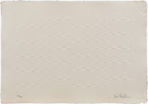 ENRICO CASTELLANI : 4 rilievi calcografici  - Asta Grafica Internazionale e Multipli d'Autore - Associazione Nazionale - Case d'Asta italiane