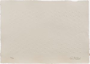 ENRICO CASTELLANI : 4 rilievi calcografici  - Asta Grafica Internazionale e Multipli d'Autore - Associazione Nazionale - Case d'Asta italiane