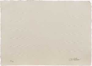 ENRICO CASTELLANI : 4 rilievi calcografici  - Asta Grafica Internazionale e Multipli d'Autore - Associazione Nazionale - Case d'Asta italiane