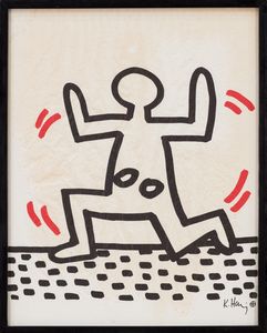 Keith Haring : Bayer Suite completa e lucchetto prodotto per Sali-Adalat  - Asta Grafica Internazionale e Multipli d'Autore - Associazione Nazionale - Case d'Asta italiane