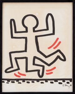 Keith Haring : Bayer Suite completa e lucchetto prodotto per Sali-Adalat  - Asta Grafica Internazionale e Multipli d'Autore - Associazione Nazionale - Case d'Asta italiane
