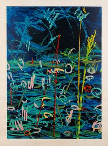 MARIO SCHIFANO - Gigli d'acqua