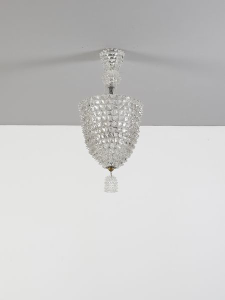BAROVIER ERCOLE (1889 - 1974) : Lampada a sospensione, Murano  - Asta Asta 494 | DESIGN E ARTI DECORATIVE DEL NOVECENTO Online - Associazione Nazionale - Case d'Asta italiane
