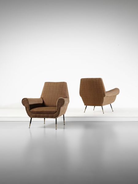 RADICE GIGI (1924 - 2002) : Coppia di poltrone  - Asta Asta 494 | DESIGN E ARTI DECORATIVE DEL NOVECENTO Online - Associazione Nazionale - Case d'Asta italiane