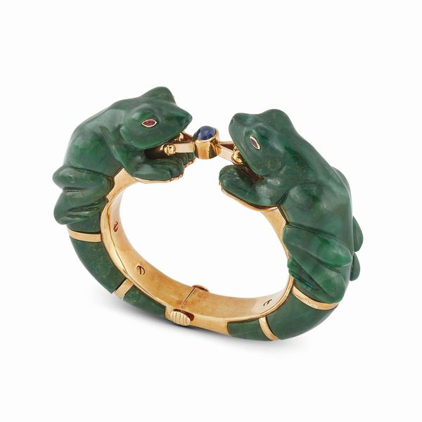 GRANDE BRACCIALE RIGIDO ANIMALIER  - Asta GIOIELLI - Associazione Nazionale - Case d'Asta italiane
