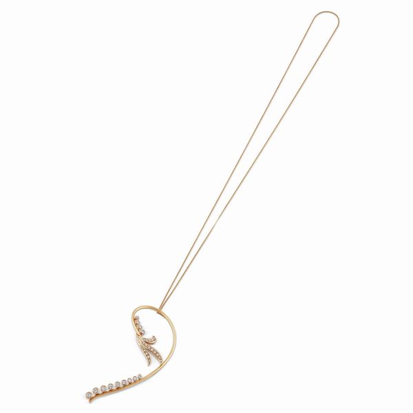 LUNGA COLLANA CON DIAMANTI  - Asta GIOIELLI - Associazione Nazionale - Case d'Asta italiane
