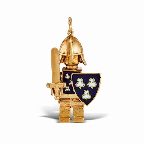 PENDENTE A FORMA DI SOLDATINO  - Asta GIOIELLI - Associazione Nazionale - Case d'Asta italiane