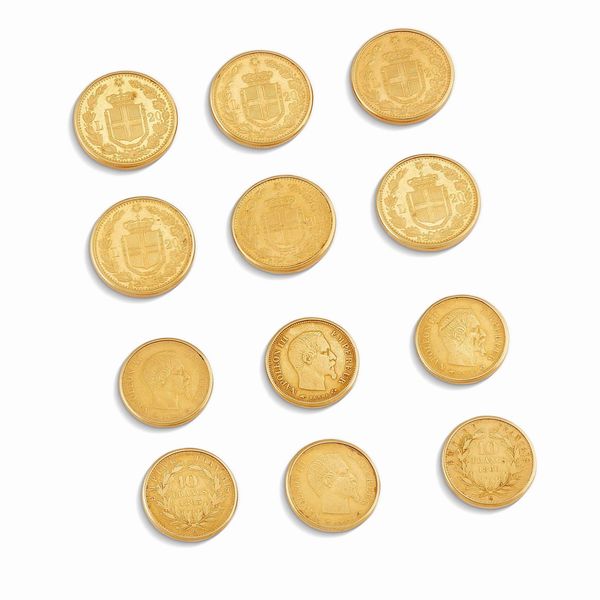 SET DI DODICI BOTTONI  - Asta GIOIELLI - Associazione Nazionale - Case d'Asta italiane