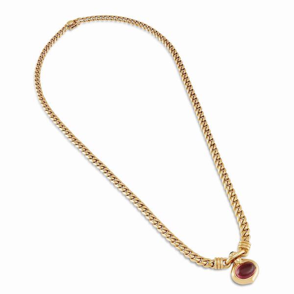 bulgari : BULGARI COLLANA CON TORMALINA E SMERALDO  - Asta GIOIELLI - Associazione Nazionale - Case d'Asta italiane
