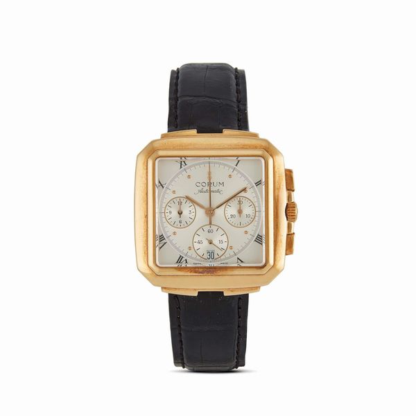 CORUM : CORUM SQUARE REF. 296.121.56 IN ORO GIALLO ANNO 1994  - Asta OROLOGI - Associazione Nazionale - Case d'Asta italiane