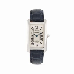 CARTIER - CARTIER TANK AMERICAINE REF. 1741 ORO BIANCO MISURA GRANDE