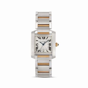 CARTIER - CARTIER TANK FRANCAISE ACCIAIO E ORO MISURA GRANDE