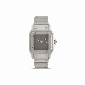 CARTIER - CARTIER SANTOS CARRE ACCIAIO GHOST DIAL MISURA GRANDE