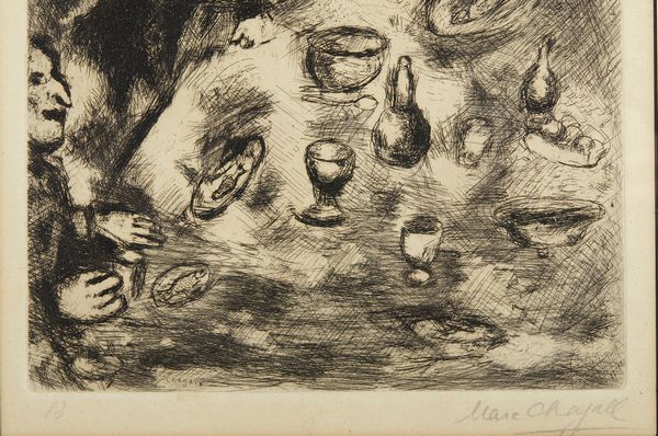 CHAGALL MARC (1887 - 1985) : DA LES FABLES DE LA FONTAINE: LE RIEUR ET LES POISSONS  - Asta Asta 496 | GRAFICA MODERNA, FOTOGRAFIA E MULTIPLI D'AUTORE Online - Associazione Nazionale - Case d'Asta italiane