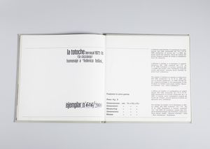 BERROCAL MIGUEL ORTIZ (1933 - 2006) : LA TOTOCHE. HOMENAJE A FEDERICO FELLINI, 1972-74  - Asta Asta 496 | GRAFICA MODERNA, FOTOGRAFIA E MULTIPLI D'AUTORE Online - Associazione Nazionale - Case d'Asta italiane