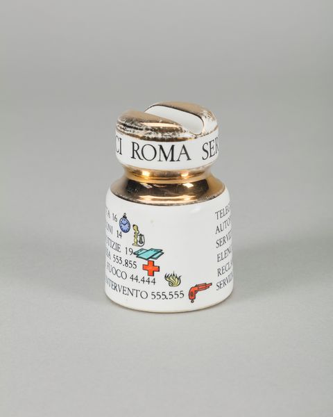 Piero Fornasetti : Fermacarte isolatore  - Asta Design e Arti Decorative - Associazione Nazionale - Case d'Asta italiane